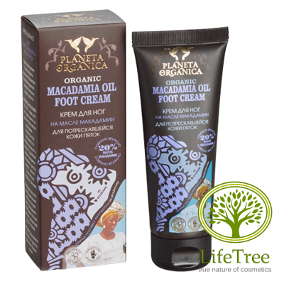 Krem do stóp do popękanej skóry pięt Macadamia Oil Planeta Organica krem do stóp na popękaną skórę pięt
